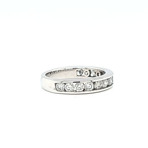 14k White Gold Channel Set Diamond Wedding Band, 1.00cts Image 2 Arezzo Jewelers Elmwood Park, IL