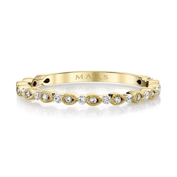 14k Yellow Gold Diamond Wedding Band Arezzo Jewelers Elmwood Park, IL