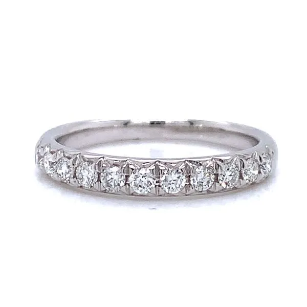 14k White Gold Diamond Wedding Band Arezzo Jewelers Elmwood Park, IL