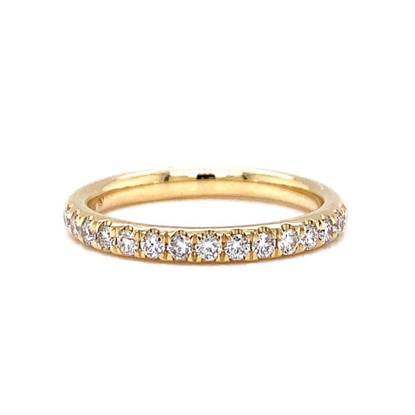 14k Yellow Gold Pave Diamond Stackable Wedding Ring, .35cts Arezzo Jewelers Elmwood Park, IL
