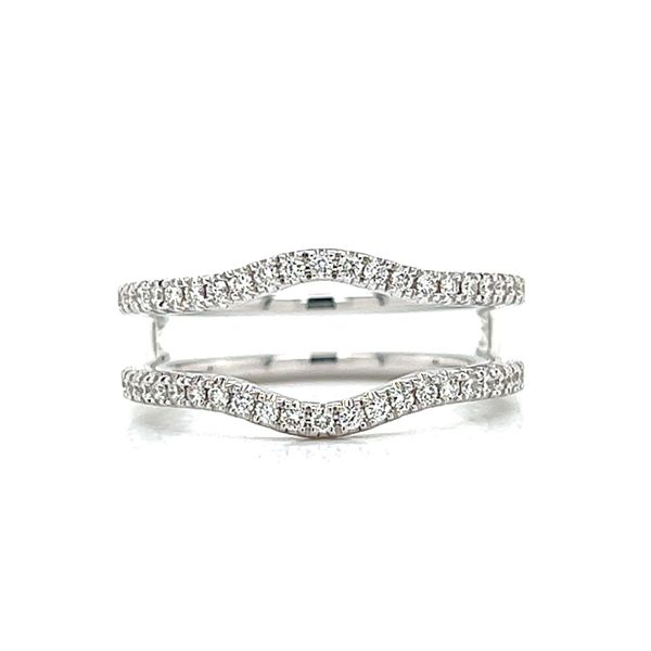14k White Gold .37ct Diamond Ring Enhancer Arezzo Jewelers Elmwood Park, IL