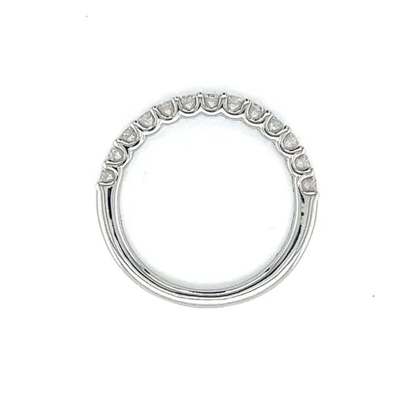 14k White Gold .50ct Diamond Wedding Band Image 3 Arezzo Jewelers Elmwood Park, IL