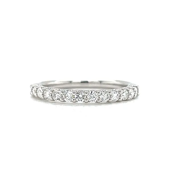 14k White Gold .50ct Diamond Wedding Band Arezzo Jewelers Elmwood Park, IL