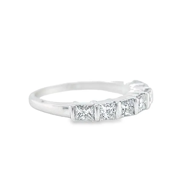 1.00ct Princess Cut Five Stone Diamond Band Image 2 Arezzo Jewelers Elmwood Park, IL