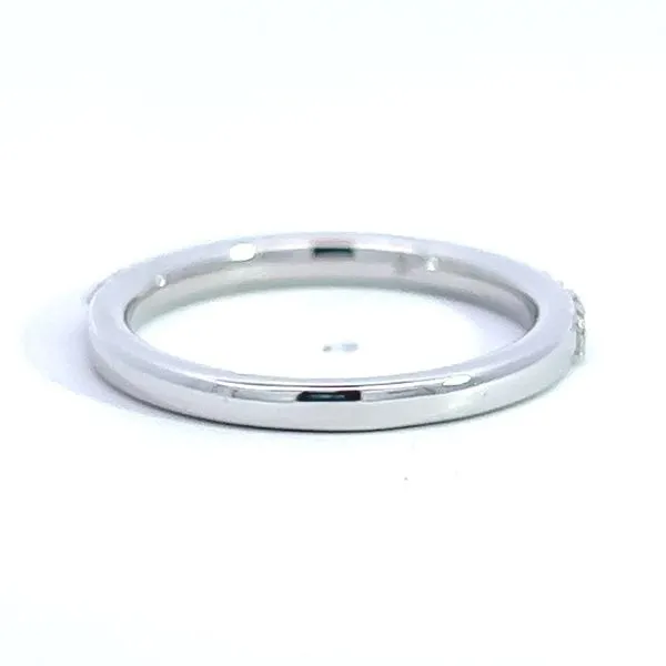 14 Karat White Gold 0.27ct Pave Diamond Wedding/Anniversary Band Image 3 Arezzo Jewelers Elmwood Park, IL