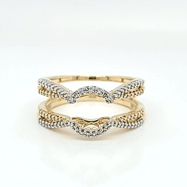 10k Yellow Gold Diamond Ring Enhancer Arezzo Jewelers Elmwood Park, IL