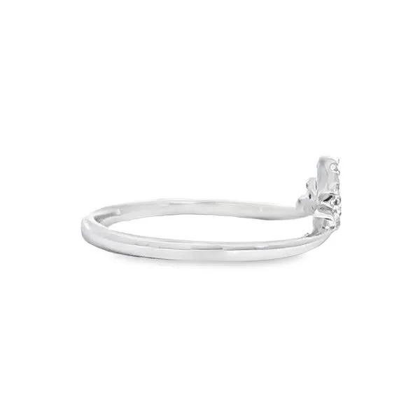 14k White Gold Diamond Tiara Band Image 3 Arezzo Jewelers Elmwood Park, IL