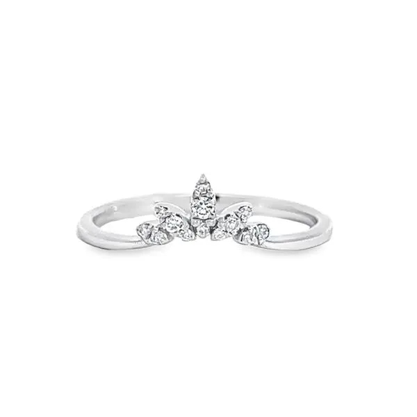14k White Gold Diamond Tiara Band Arezzo Jewelers Elmwood Park, IL