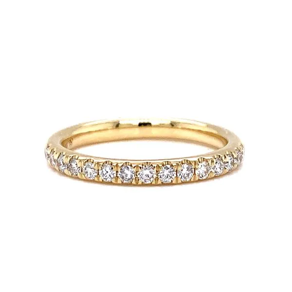 14k Yellow Gold .33ct Diamond Wedding Band Arezzo Jewelers Elmwood Park, IL