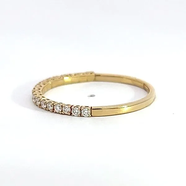 14 Karat Yellow Gold Flex Diamond Wedding/Anniversary Band Image 2 Arezzo Jewelers Elmwood Park, IL