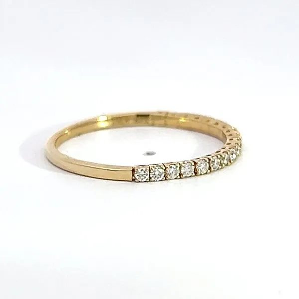 14 Karat Yellow Gold Flex Diamond Wedding/Anniversary Band Image 3 Arezzo Jewelers Elmwood Park, IL