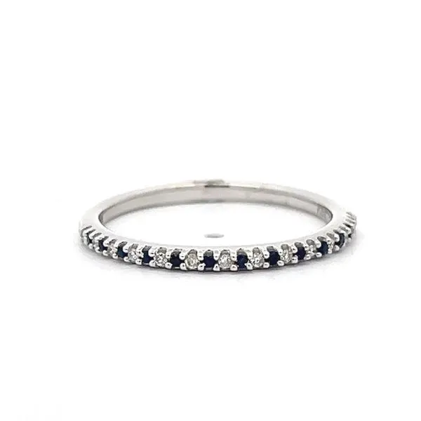 Alternating Pave Sapphire and Diamond Band Arezzo Jewelers Elmwood Park, IL