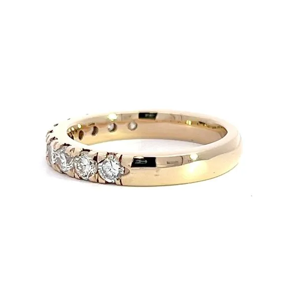 14K Yellow Gold 1.13ct Diamond Wedding Band Image 2 Arezzo Jewelers Elmwood, IL