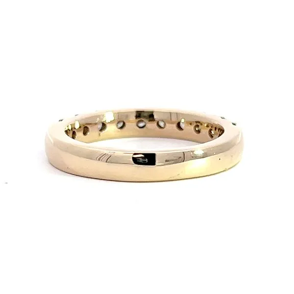 14K Yellow Gold 1.13ct Diamond Wedding Band Image 3 Arezzo Jewelers Elmwood, IL