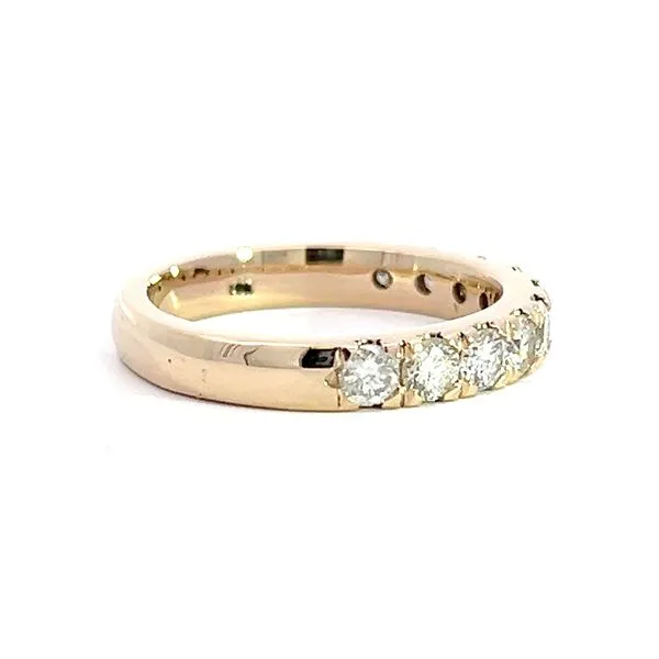 14K Yellow Gold 1.13ct Diamond Wedding Band Image 4 Arezzo Jewelers Elmwood, IL