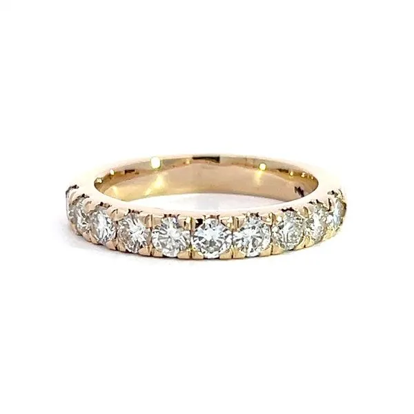 14K Yellow Gold 1.13ct Diamond Wedding Band Arezzo Jewelers Elmwood, IL