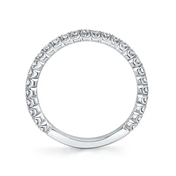 14 Karat White Gold 0.42ct Diamond Wedding/Anniversary Band Image 3 Arezzo Jewelers Elmwood, IL