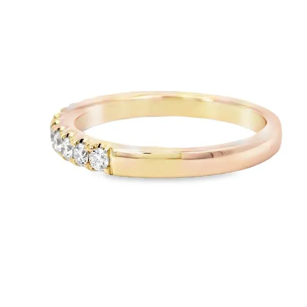 14 Karat Yellow Gold 0.33ct Stackable Diamond Wedding/Anniversary Band Image 2 Arezzo Jewelers Elmwood, IL