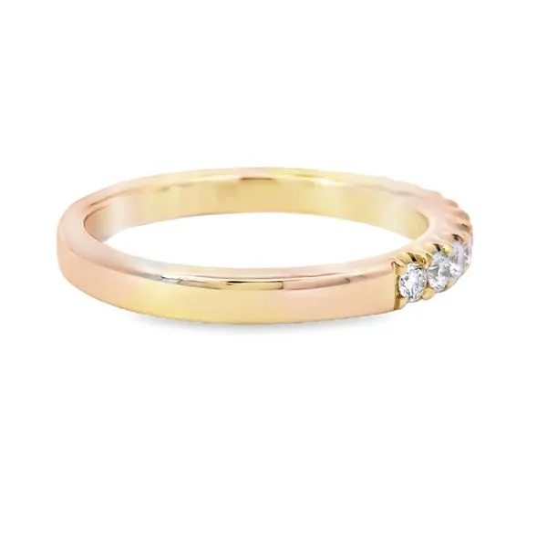 14 Karat Yellow Gold 0.33ct Stackable Diamond Wedding/Anniversary Band Image 3 Arezzo Jewelers Elmwood, IL