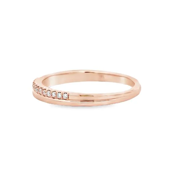 14 Karat Yellow Gold 0.11ct Stackable Diamond Wedding/Anniversary Band Image 4 Arezzo Jewelers Elmwood, IL