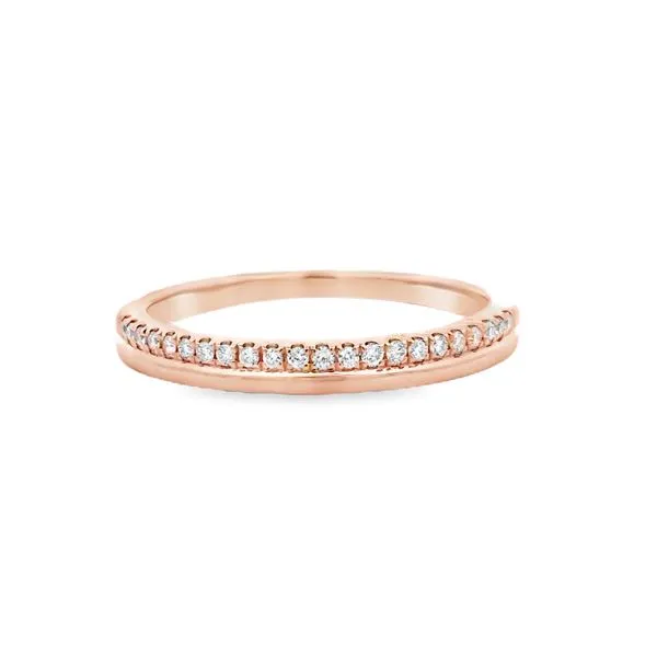 14 Karat Yellow Gold 0.11ct Stackable Diamond Wedding/Anniversary Band Arezzo Jewelers Elmwood, IL