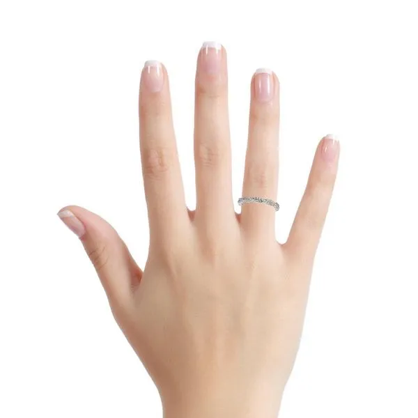 .66ct Platinum Twisted Diamond Wedding / Anniversary Band Image 4 Arezzo Jewelers Elmwood Park, IL
