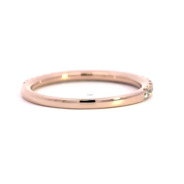 14K Rose Gold 0.34ct Stackable Diamond Wedding/Anniversary Band Image 3 Arezzo Jewelers Elmwood Park, IL