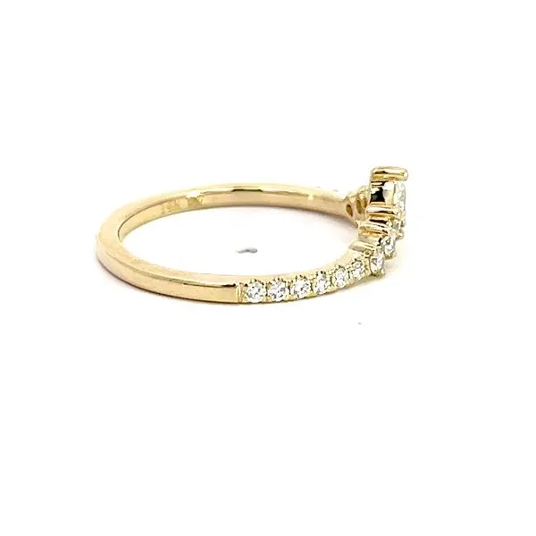 14 Karat Yellow Gold Diamond Wedding/Anniversary Band Image 4 Arezzo Jewelers Elmwood Park, IL