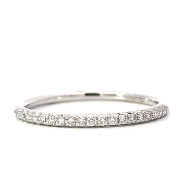 .13ct Petite Thin Single Row Pave Diamond Band Arezzo Jewelers Elmwood Park, IL