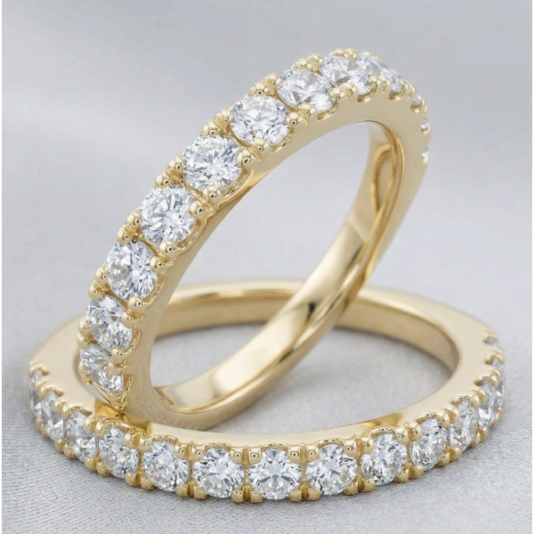 14K Yellow Gold 1/2ct Diamond Wedding/Anniversary Band Image 2 Arezzo Jewelers Elmwood Park, IL
