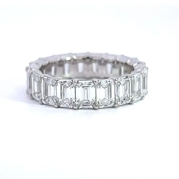 5.64ct Lab Grown Emerald Diamond Eternity Ring Image 4 Arezzo Jewelers Elmwood Park, IL