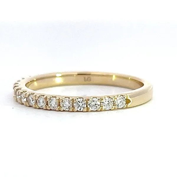 14k Yellow Gold .55ct Lab Grown Diamond Band Image 3 Arezzo Jewelers Elmwood Park, IL