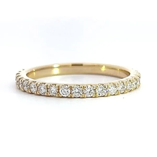 14k Yellow Gold .55ct Lab Grown Diamond Band Arezzo Jewelers Elmwood Park, IL