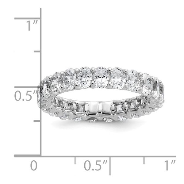 3ct Lab Grown Oval Diamond Eternity Band Image 4 Arezzo Jewelers Elmwood Park, IL