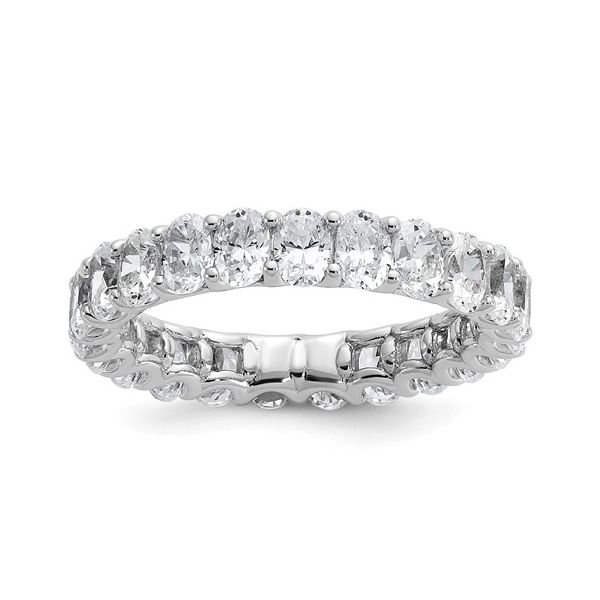 3ct Lab Grown Oval Diamond Eternity Band Arezzo Jewelers Elmwood Park, IL
