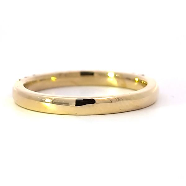14k Yellow Gold 1/2ct Lab Grown Pave Diamond Wedding / Anniversary Band - 2.5mm Image 3 Arezzo Jewelers Elmwood Park, IL