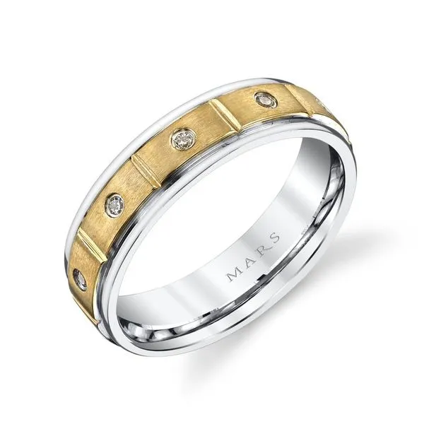 Men's Wedding Band, .20cts Image 2 Arezzo Jewelers Elmwood Park, IL
