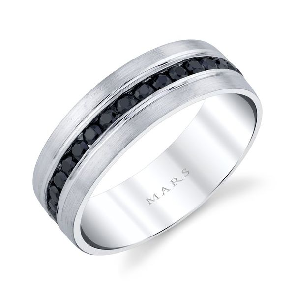 14 Karat White Diamond Wedding Band Arezzo Jewelers Elmwood Park, IL