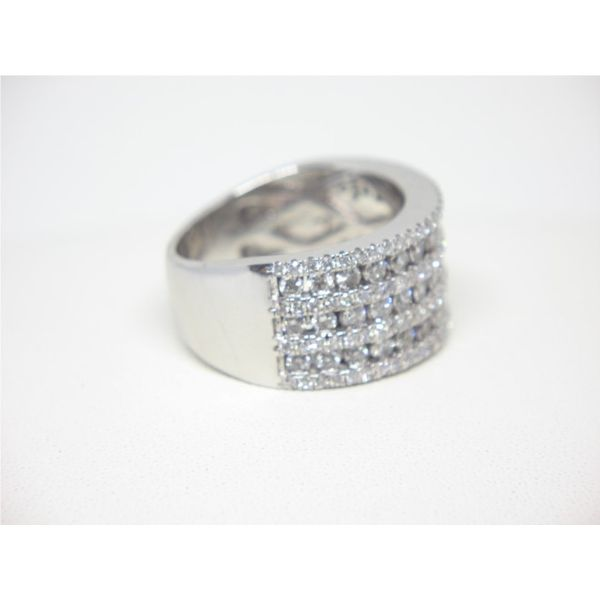 14k White Gold Diamond Anniversary Ring Image 2 Arezzo Jewelers Elmwood Park, IL