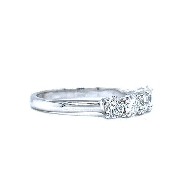 14k Five-Stone Round Diamond Anniversary Ring Image 2 Arezzo Jewelers Elmwood Park, IL