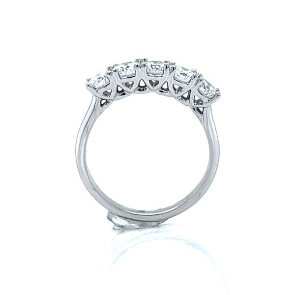 14k Five-Stone Round Diamond Anniversary Ring Image 3 Arezzo Jewelers Elmwood Park, IL