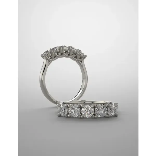 14k Five-Stone Round Diamond Anniversary Ring Image 4 Arezzo Jewelers Elmwood Park, IL