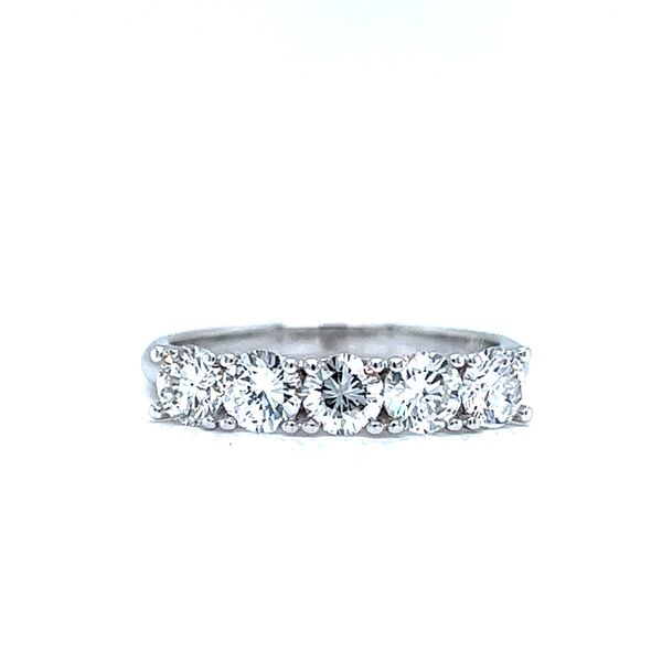 14k Five-Stone Round Diamond Anniversary Ring Arezzo Jewelers Elmwood Park, IL