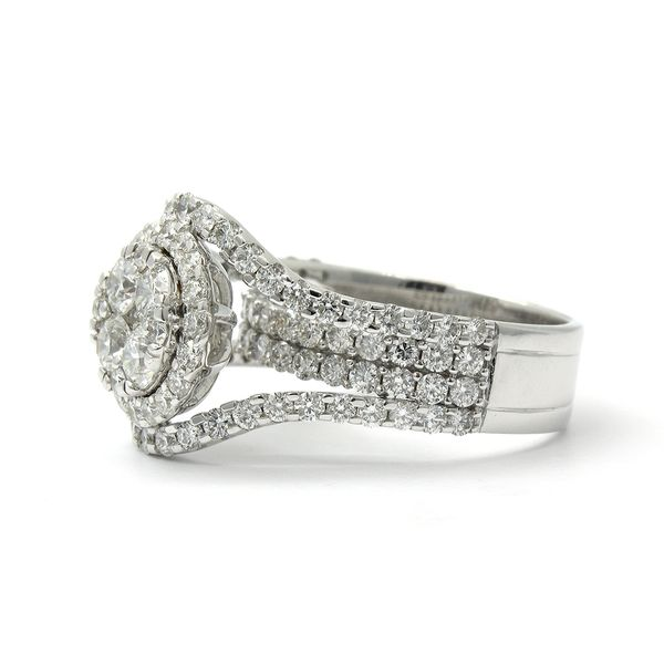18k White Gold Diamond Ring, 3.10cts Image 2 Arezzo Jewelers Elmwood Park, IL