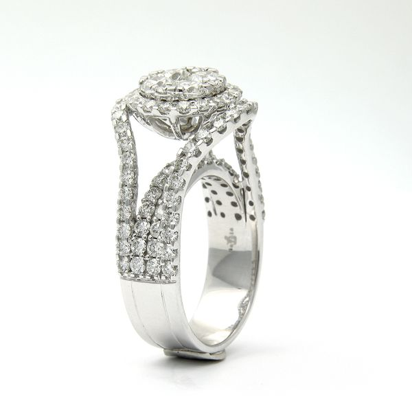 18k White Gold Diamond Ring, 3.10cts Image 3 Arezzo Jewelers Elmwood Park, IL