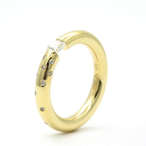 18k Floating Diamond Fashion Ring Image 3 Arezzo Jewelers Elmwood Park, IL