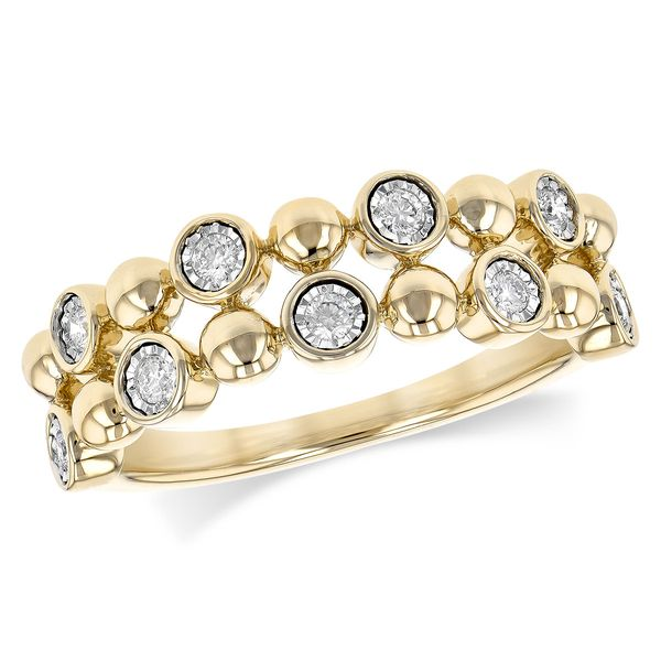 14k Yellow Gold Diamond Fashion Ring Arezzo Jewelers Elmwood Park, IL