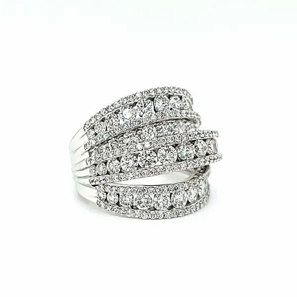 18k White Gold Diamond Ring, 3.44cts Image 2 Arezzo Jewelers Elmwood Park, IL