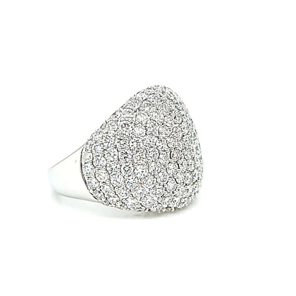 18k White Gold Pave Diamond Ring, 4.53cts Image 3 Arezzo Jewelers Elmwood Park, IL