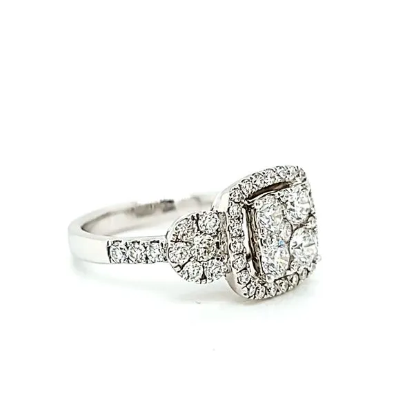 18k White Gold Diamond Cocktail Ring Image 2 Arezzo Jewelers Elmwood Park, IL